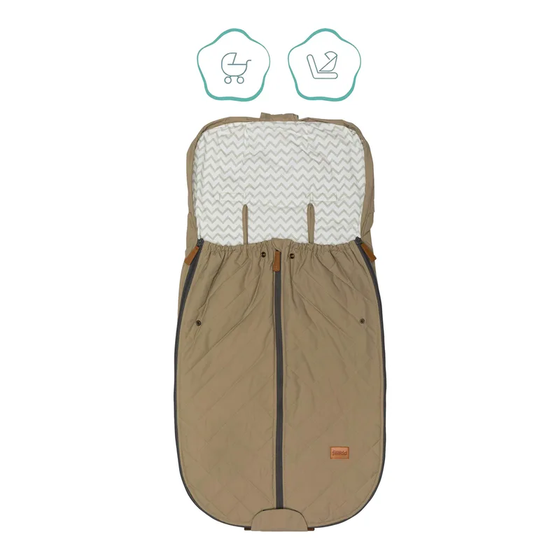 Sommerfußsack Light Big für Kinderwagen, Buggy van Fillikid in Beige – productfoto 1 van 3