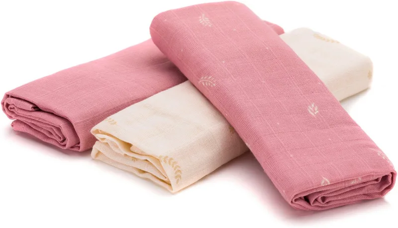 Stoffwindeln Mullwindeln, Blumen (Set, 3-St) de Fillikid en Rose – photo produit