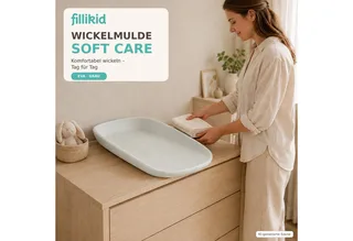 Wickelauflage Wickelmulde Soft Care Exklusiv von Fillikid in Grau – Produktfoto 2 von 5
