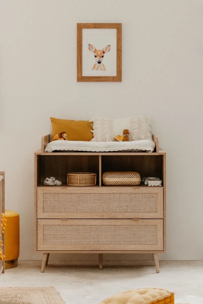 Commode Finori Bali Eiken/Riet Decor incl. Opzet van Finori – productfoto 2 van 4