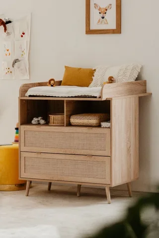 Commode Finori Bali Eiken/Riet Decor incl. Opzet van Finori – productfoto 3 van 4