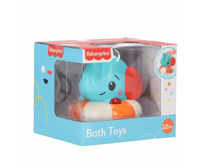 Baby Bad Bubbel Spray - Olifant van Fisher-Price in Blauw – productfoto