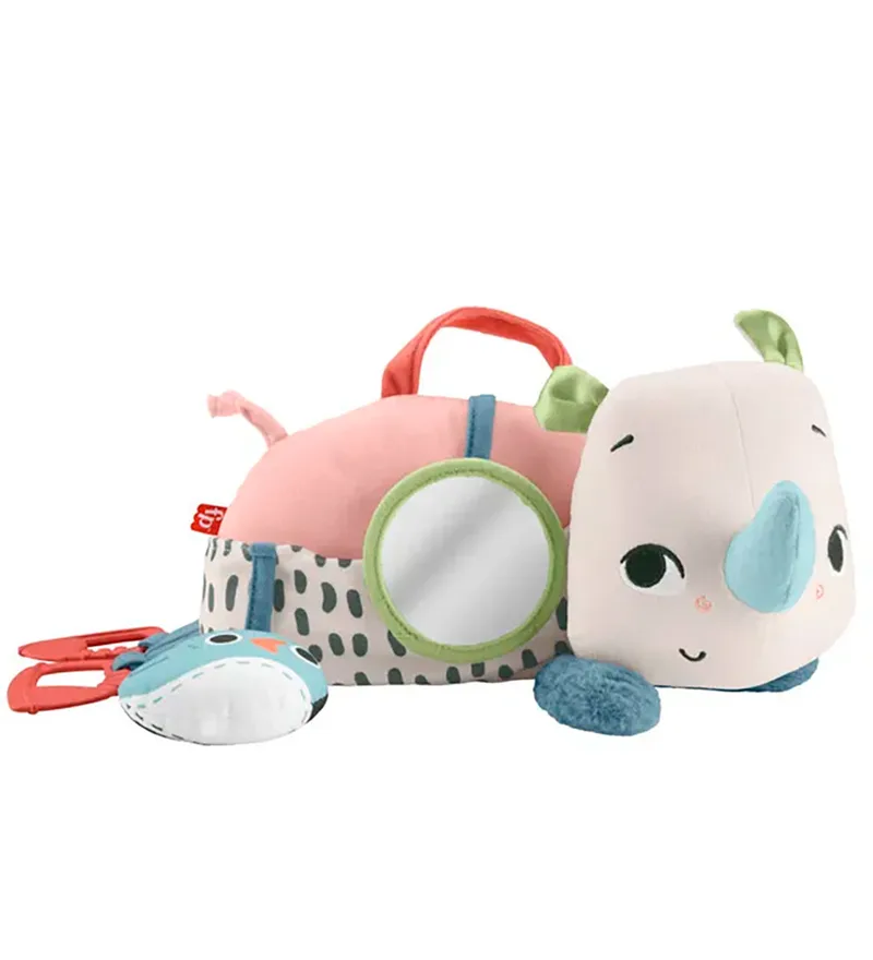 Knuffel - Planeet Friends Buiktijd Neushoorn van Fisher-Price – productfoto