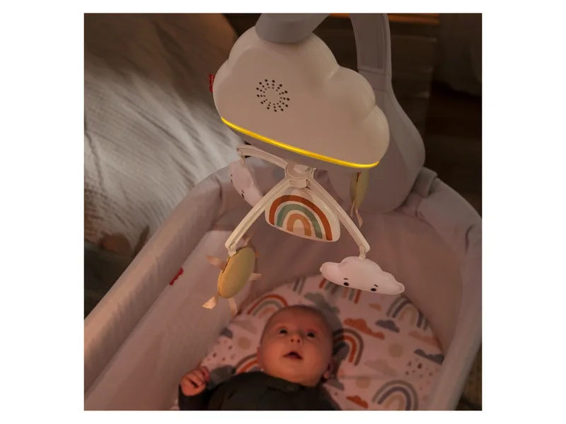 Regenboog Muziekmobiel voor Wieg of Babybedje van Fisher-Price in Meerkleurig – productfoto 2 van 4
