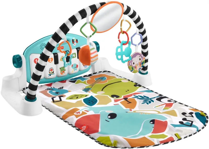Spielbogen Klick & Play, Piano Spieldecke, mit Licht und Sound van Fisher-Price in Meerkleurig – productfoto