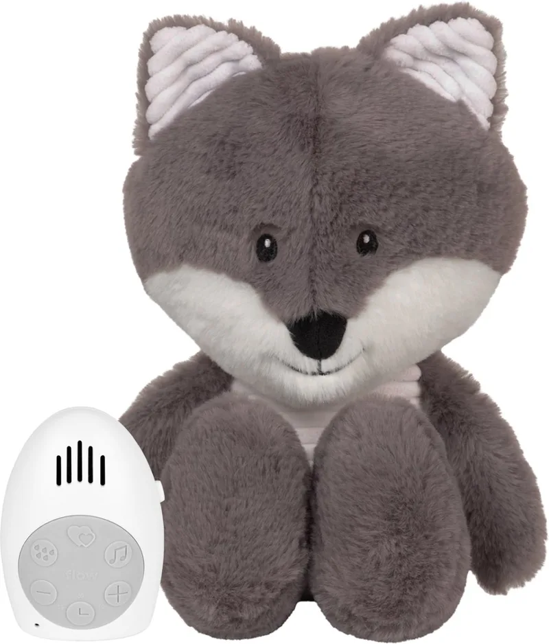 Robin The Fox Hartslagknuffel - Grey från Flow Amsterdam i Grå – produktbild