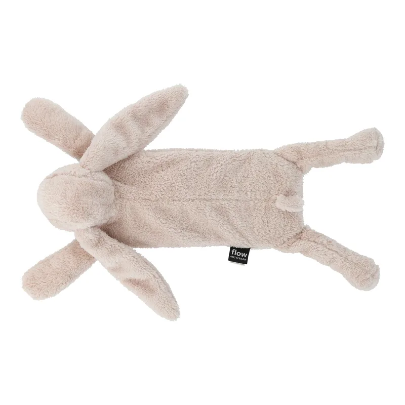 Warmteknuffel haas Milo van Flow Amsterdam in Beige, 45 × 15 × 4 mm – productfoto 1 van 3
