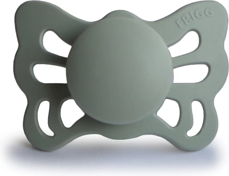 BUTTERFLY Fopspeen 1 stuks - Siliconen - Maat 1 - 0 - 6 maanden by Frigg in Sage – product photo