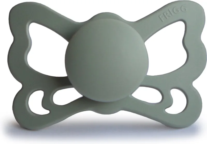 BUTTERFLY Fopspeen 1 stuks - Siliconen - Maat 2 - vanaf 6 maanden by Frigg in Sage – product photo