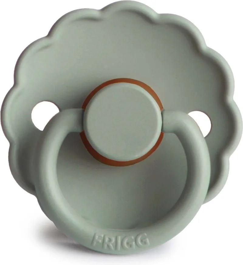 daisy bloom - fopspeen latex - t1 acorn van Frigg in Sage – productfoto