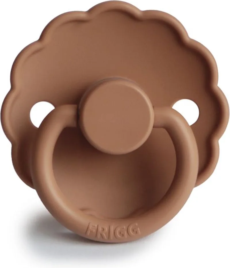 Daisy Siliconen Fopspeen 0-6M | Peach Bronze de Frigg en [Bruin, Rood] – photo produit