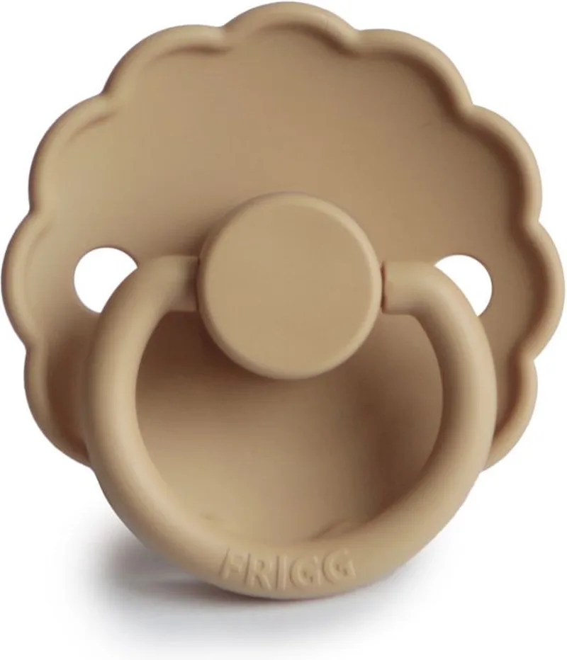 Daisy Siliconen Fopspeen 6+M | Croissant de Frigg en [Beige] – photo produit