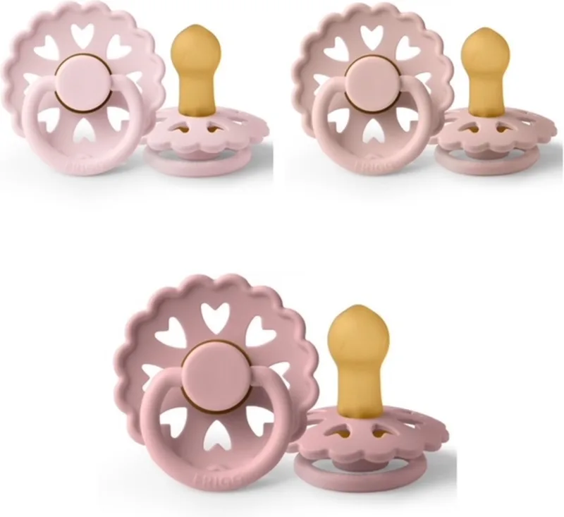 Fairytale Fopspeen set 3 stuks 0-6 maand maat 1 de Frigg en The Snow Queen, The Little Mach Girl, Thumbelina – photo produit