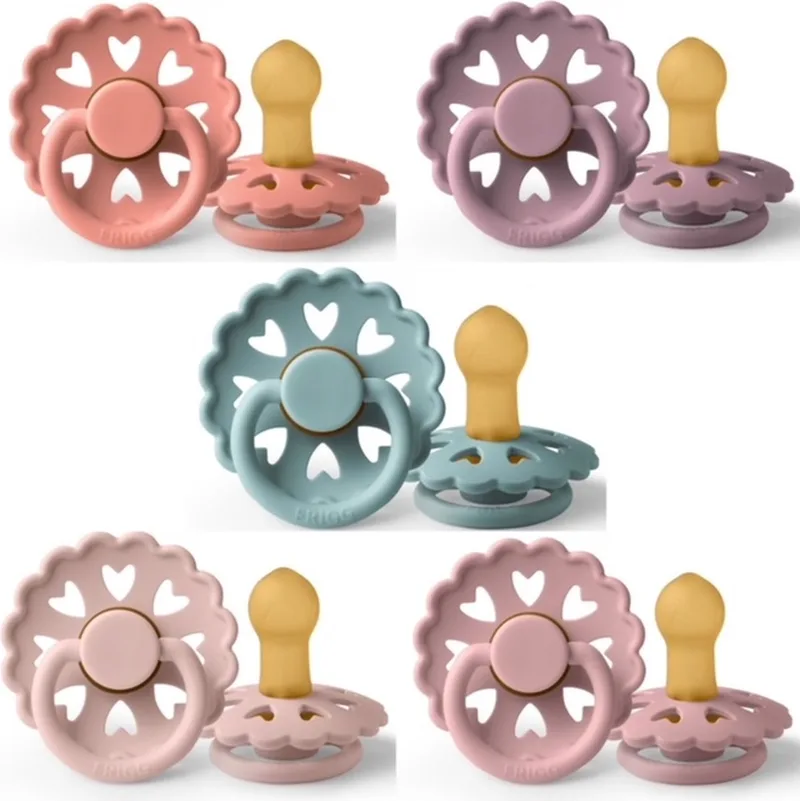 Fairytale Fopspeen set 5 stuks 0-6 maand maat 1 de Frigg en Ole Lukoie, The Little Mermaid, The Princes And The Pea, The Little Match Girl en Thumbelina – photo produit