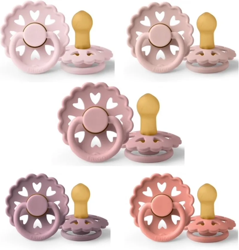 Fairytale Fopspeen set 5 stuks 0-6 maand maat 1 de Frigg en The Snow Queen, ThLittle Match Girl, Thumbelina, The Princes And The Pea en The Little Mermaid – photo produit