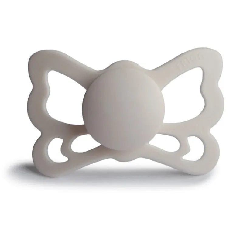 Fopspeen Butterfly Anatomical - Silicone - Silver Grey (T2) de Frigg – photo produit