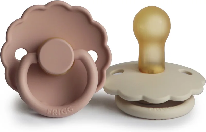 Fopspeen Daisy Blush/Cream T1 0-6mnd (2 stuks) by Frigg in Blush – product photo