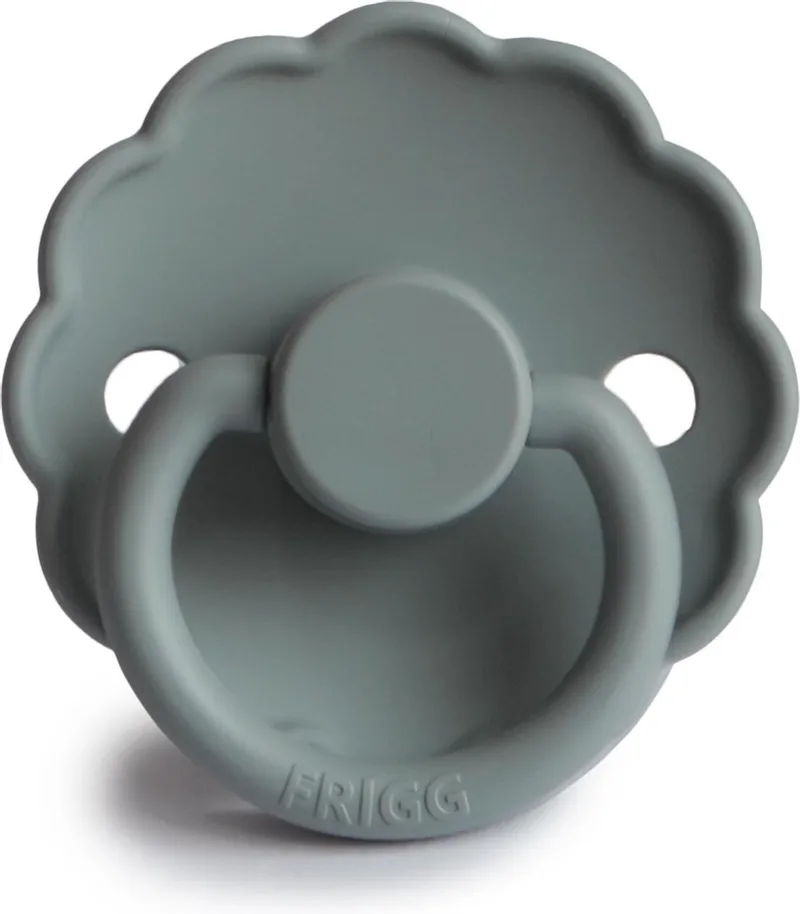 Fopspeen Daisy maat 1 - 0-6 maanden - French Gray - Natuurrubber de Frigg en Gris – photo produit