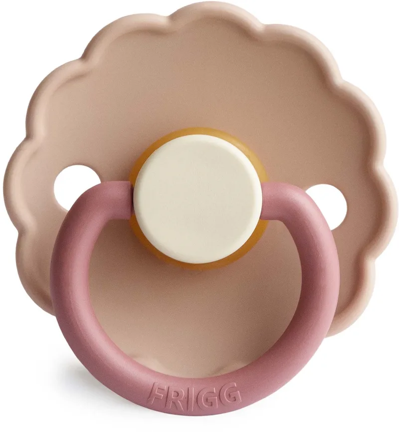 Fopspeen Daisy maat 2 - 6-18 maanden - Peony - Natuurrubber de Frigg en Rose – photo produit