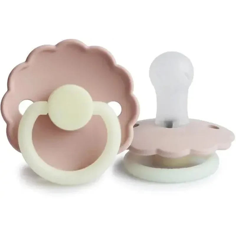 Fopspeen Daisy Night Silicone (0-6maanden) - Blush de Frigg – photo produit