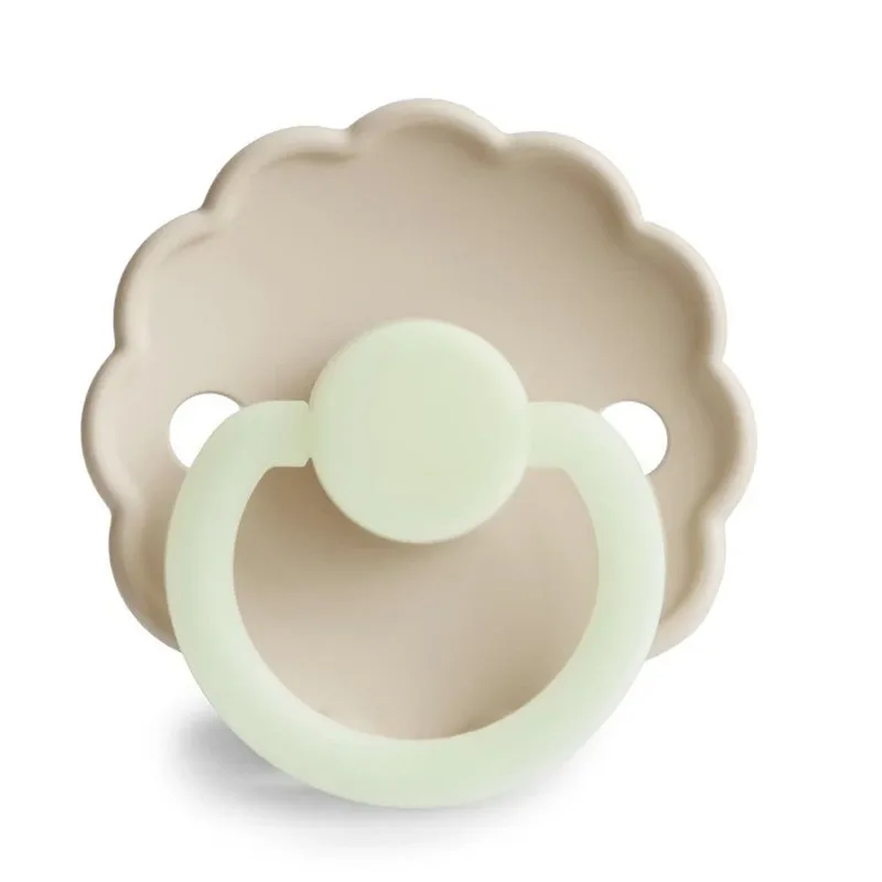 Fopspeen Daisy Night - Silicone - Cream (T1/T2) - T1 (0-6 maanden) de Frigg – photo produit