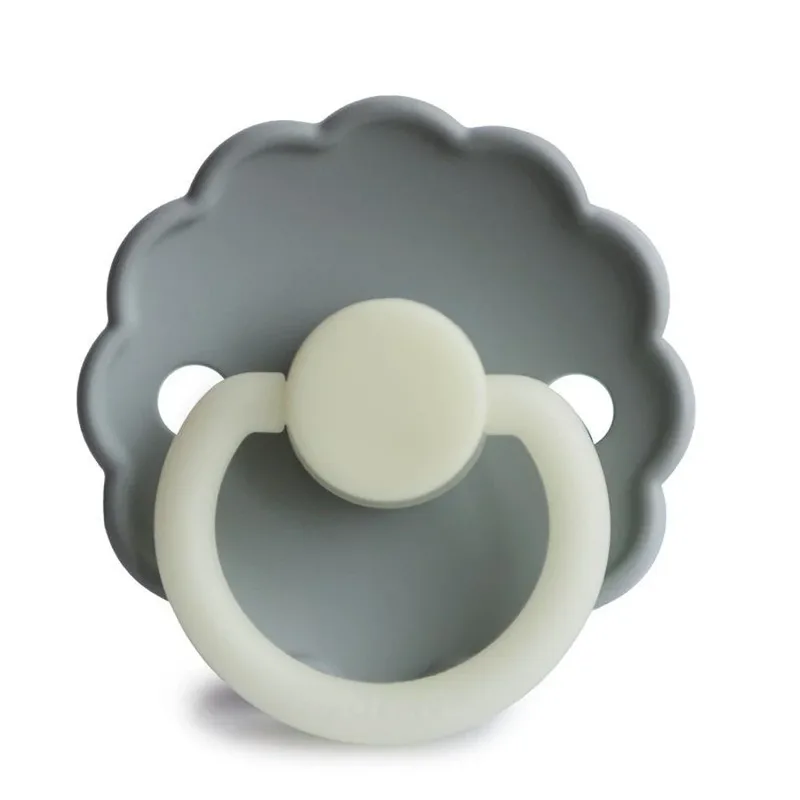 Fopspeen Daisy Night - Silicone - French Gray (T1/T2) - T1 (0-6 maanden) de Frigg – photo produit