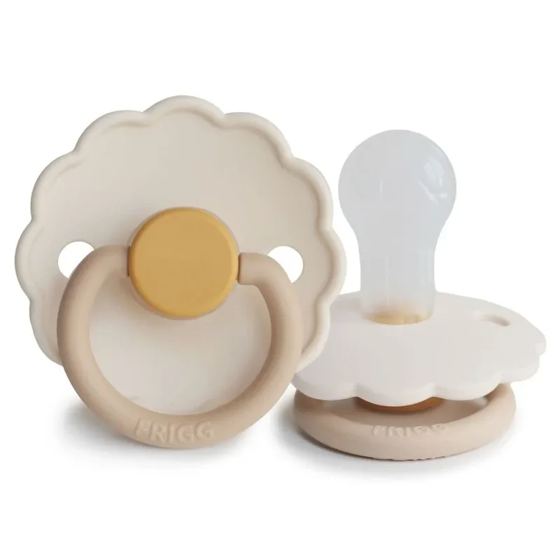 Fopspeen Daisy - Silicone - Chamomile (T1/T2) - T1 (0-6 maanden) de Frigg – photo produit