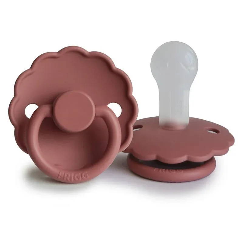 Fopspeen Daisy - Silicone - Powder Blush (T2) - T2 (6-18 maanden) de Frigg – photo produit