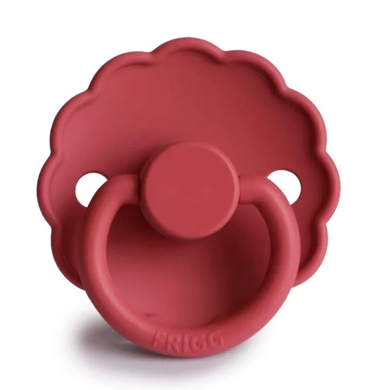 Fopspeen Daisy - Silicone - Scarlet (T2) - T2 (6-18 maanden) de Frigg – photo produit