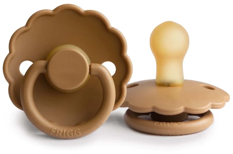 fopspeen latex - Daisy - 0-6 maanden by Frigg in Cappuccino – product photo