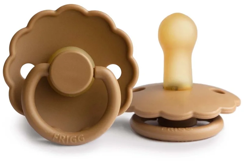 fopspeen latex - Daisy - 6-18 maanden by Frigg in Cappuccino – product photo