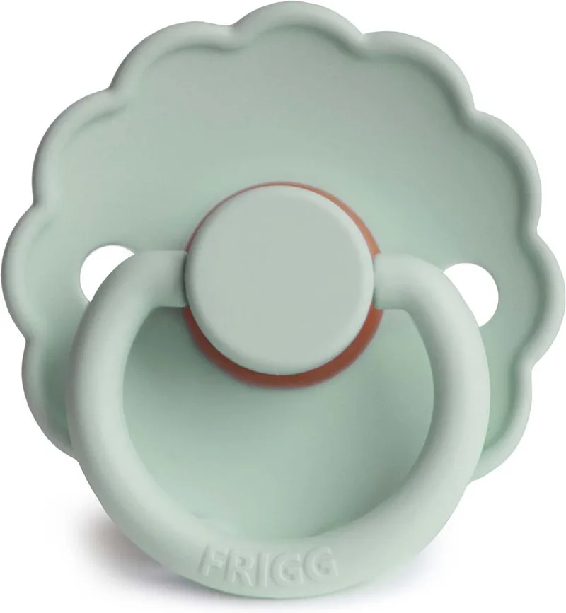 fopspeen latex - Daisy - seafoam/ 6-18 maanden van Frigg in [Blauw] – productfoto