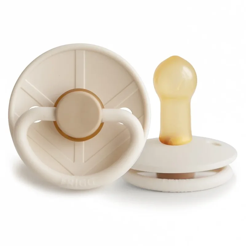 Fopspeen Little Viking - Latex - Sigrid/Cream (T1/T2) - T1 (0-6 maanden) de Frigg – photo produit