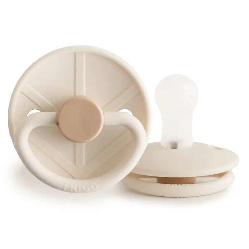 Fopspeen Little Viking - Silicone - Sigrid/Cream (T1/T2) - T1 (0-6 maanden) de Frigg – photo produit
