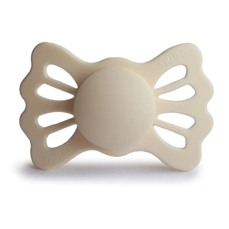 Fopspeen Lucky Symmetrical - Silicone - Cream (T2) van Frigg – productfoto