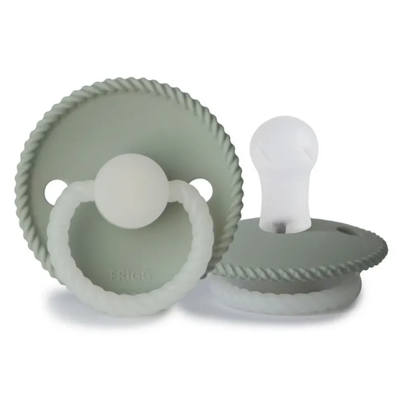 Fopspeen Rope Night - Silicone - Sage (T1) - T1 (0-6 maanden) de Frigg – photo produit