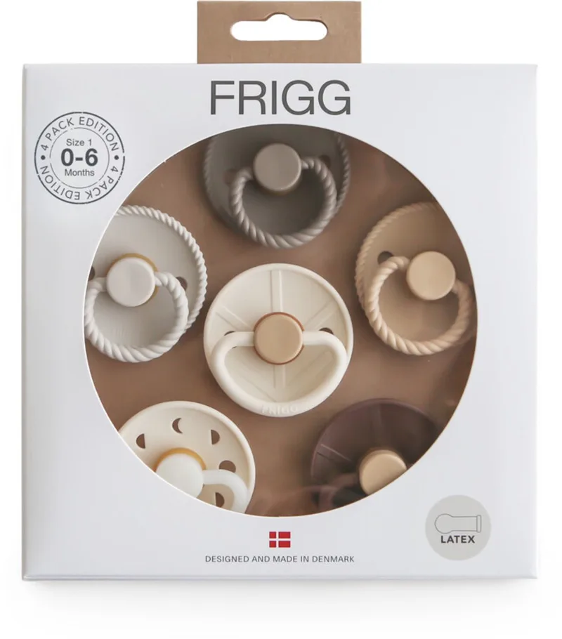 Fopspenen - 6-Pack - Latex - 0-6 Mnd von Frigg in Earthy Wonder – Produktfoto