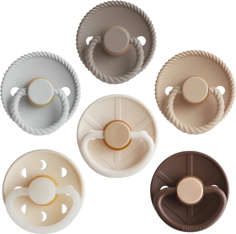 Fopspenen - 6-Pack - Latex - 6–18 Mnd van Frigg in Earthy Wonder – productfoto