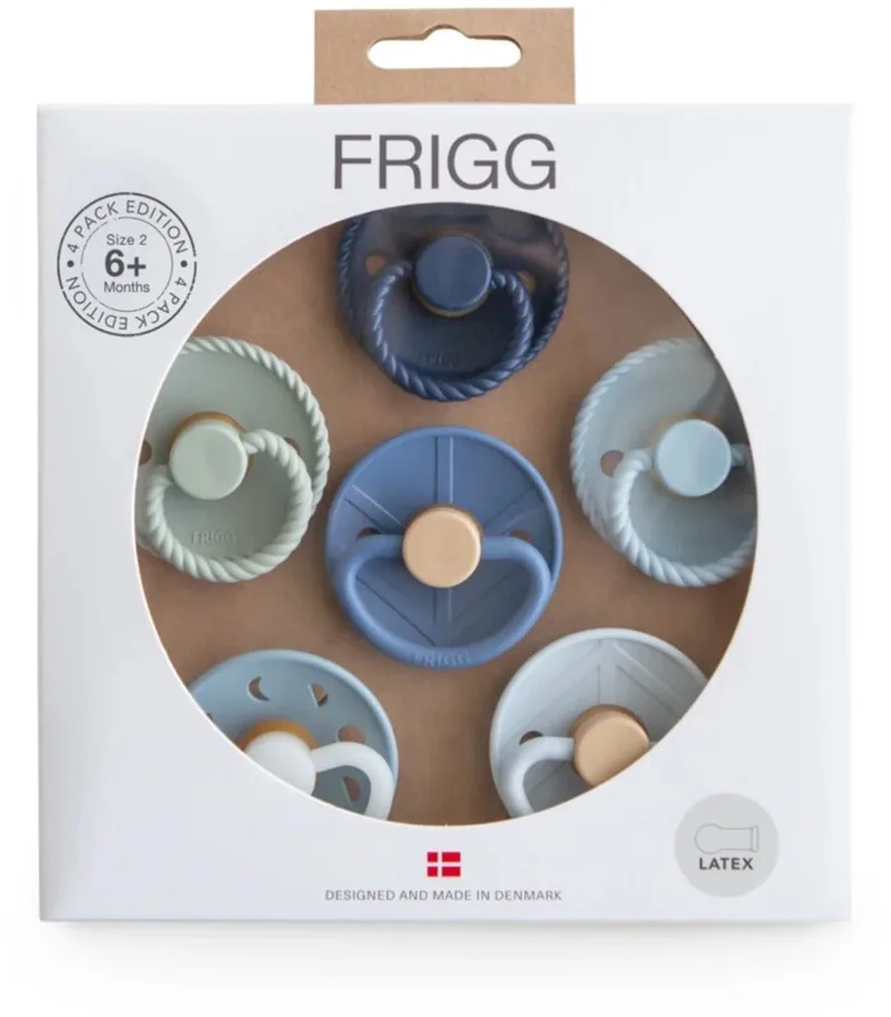 Fopspenen - 6-Pack - Latex - 6–18 Mnd de Frigg en Endless Sea – photo produit
