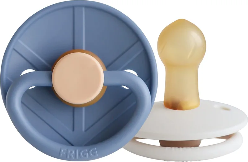 Little Viking Fopspeen - 0-6 Mnd - 2 stuks - Ocean View/Cream von Frigg in Creme – Produktfoto
