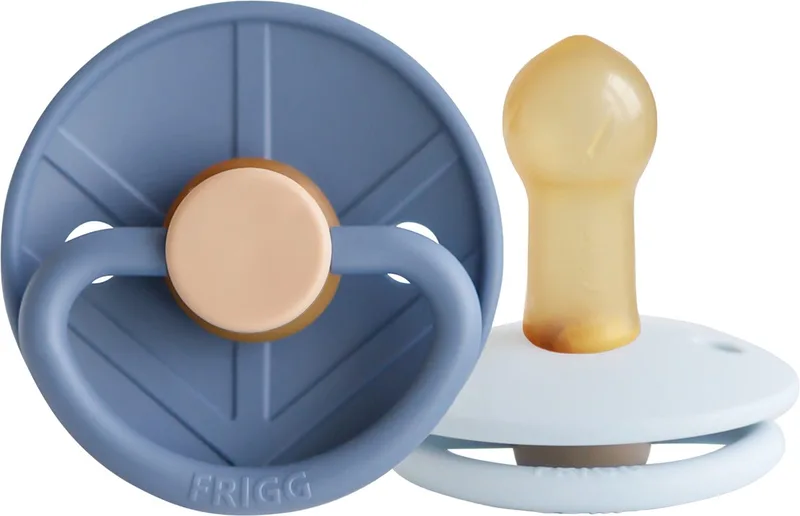 Little Viking Fopspeen - Rond - 2 Stuks - 6-18 Mnd - Ocean View/Powder Blue fra Frigg i Blå – produktbillede