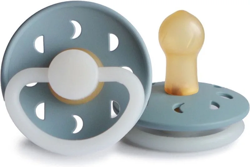 Moon Night latex fopspeen Stone Blue t1 van Frigg in [Blauw] – productfoto