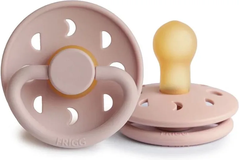 Moon Phase Latex Fopspeen 6+M | Blush de Frigg en [Roze] – photo produit