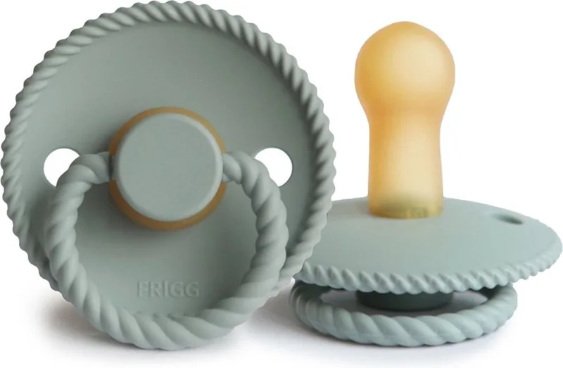 Rope Fopspeen Natuurlijk Rubber van Frigg in French Gray – productfoto