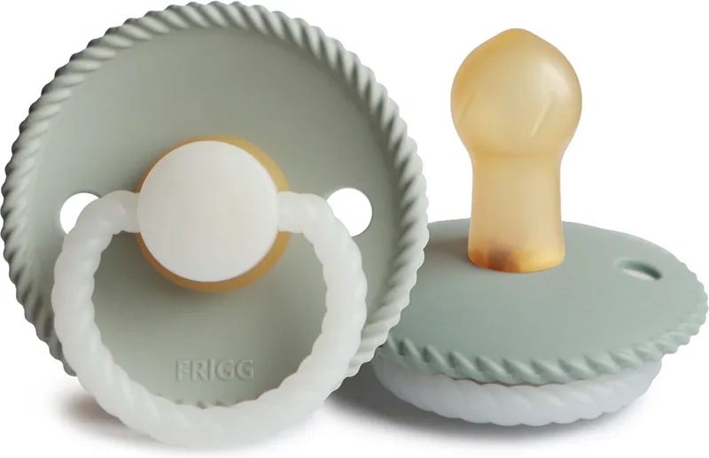 Rope Night Fopspeen Latex van Frigg in Sage Night maat 2 – productfoto