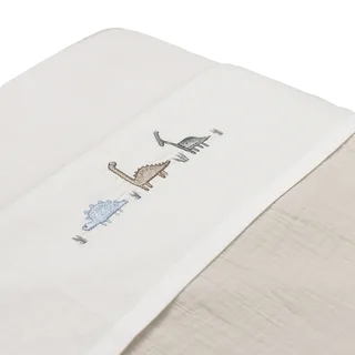 Laken Ledikant Funnababy 100x150 Borduur Dino från Funnababy i Brun – produktbild 2 av 2