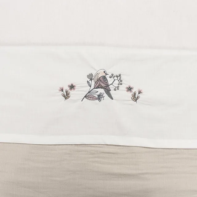 Ledikantlaken 100x150 cm – Katoen – Geborduurde Print