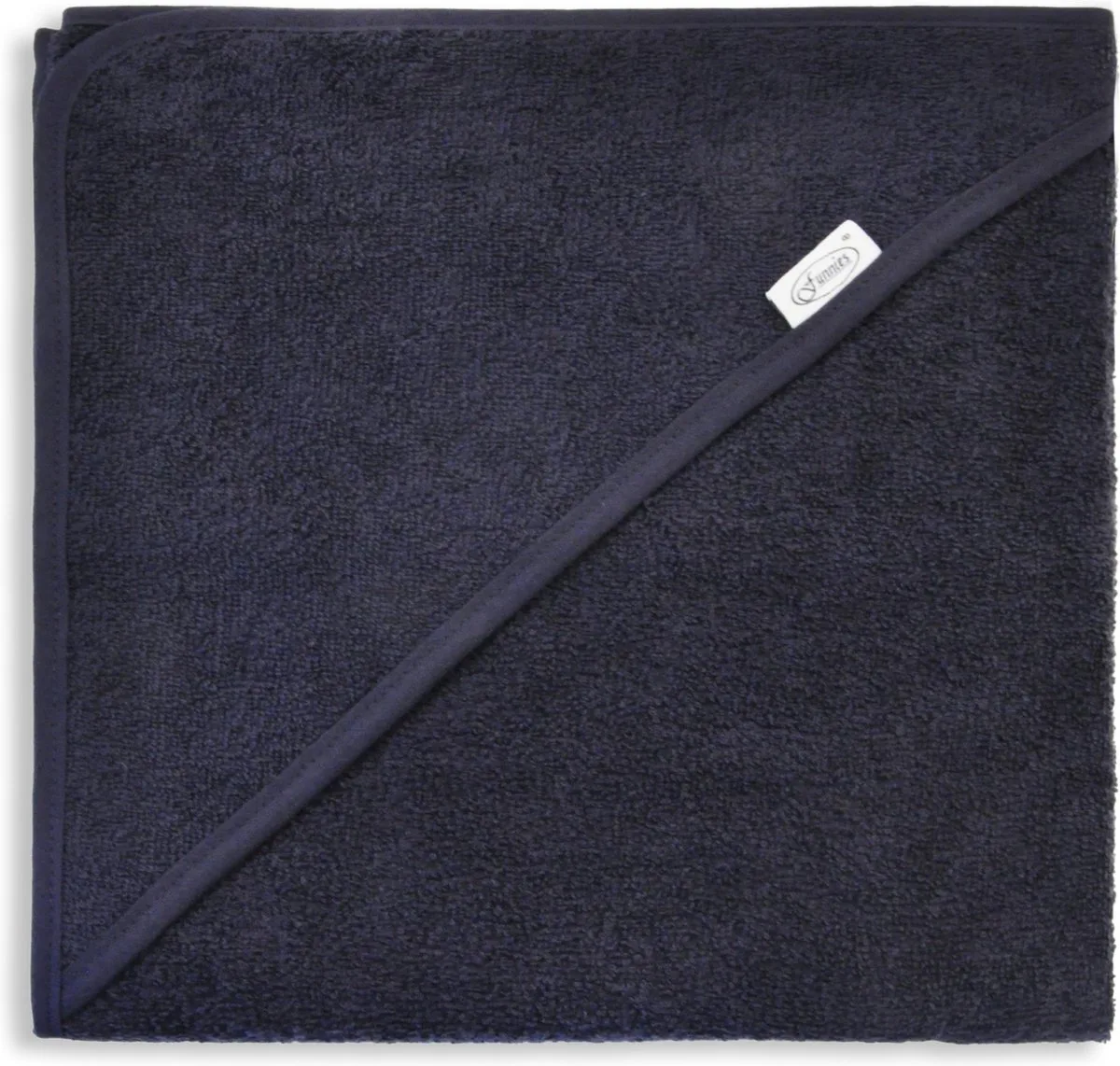 Badcape | 80x80 cm | 100% Katoen | Badstof van Funnies in Donkerblauw – productfoto