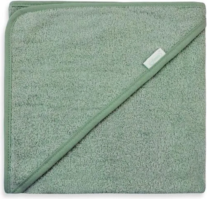 Badcape | 80x80 cm | 100% Katoen | Badstof van Funnies in Stone Green – productfoto
