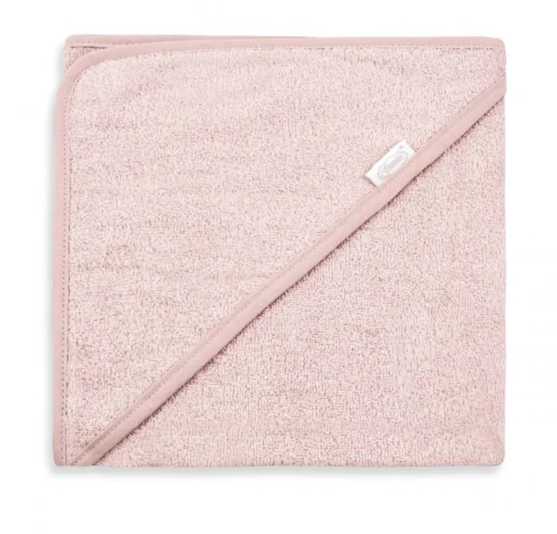 Badcape | Roze | 80x80 cm | 100% Katoen | Badstof de Funnies en Blush – photo produit